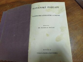 SLOVENSKÉ POHĽADY--1942--58.ročník 1. až 12.--redigoval DR.S - 8