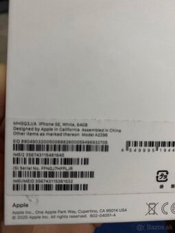 Apple iPhone SE 2020 64GB White - 8