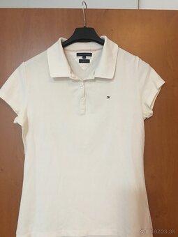 TOMMY HILFIGER originál white damsme tricko L - 8