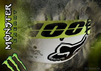 Fox V3 Ricky Carmichael Monster Pro Matte 12 Helmet (vel. L) - 8