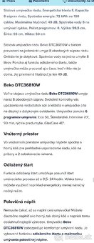 Beko umývačka riadu - 8
