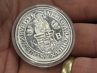 Predám 5x pozlátené a postriebrené mince na foto. - 8