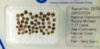 Certifikované balenia diamantov - nerozbalené - pozri foto - 8