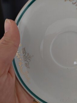 Šálky mokka 6 kusov Bohemia Czechoslovakia - 8