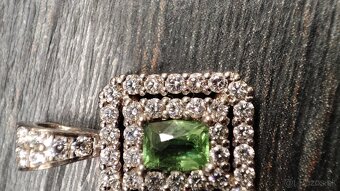 18kt zlaty prívesok s diamantami a chrysoberyl - 8