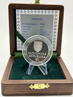 10 sk 1993 Ag 925 číslovaná NBS minca - 8