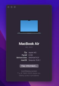 Apple MacBook Air M2 8GB/256GB Midnight - 8
