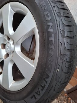 Alu disky 5x114,3 r18 letné pneu 235/60r18 Continental - 8