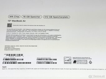 Apple MacBook Air 13" M4, TOP stav v záruke - 8