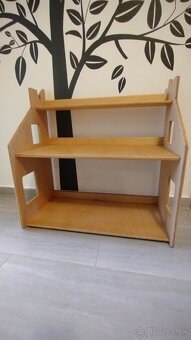 Montessori detská knižnica regál Domček - 8