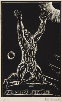 Szabó Gyula: drevoryty z cyklu Ecce Homo - 8