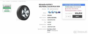 MICHELIN ALPIN 5 215/60 R16 95H SELFSEAL Zimne - 8