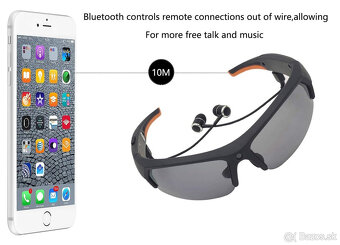 Inteligentné slnečné okuliare, smart glasses, HD kamera - 8