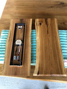 Nastenný LED drevený panel, svietidlo led svetlo - 8