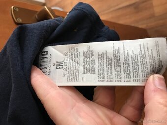 MUSTANG originál tmavomodré pánske tricko L/XL - 8