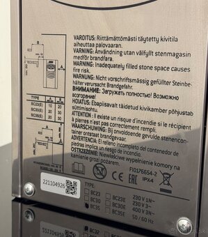 Saunová pec HARVIA Vega compact BC35 - 8