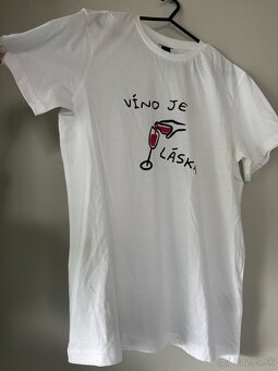tričko - víno ne láska S - 8