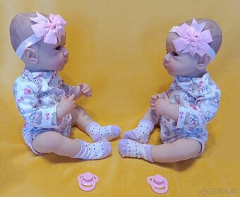 Realistické bábätká dvojičky Danka a Janka - 8