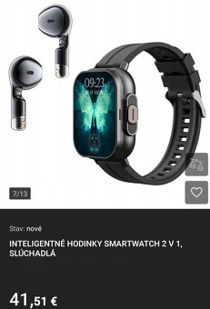 2v1 Smart watch (inteligentné hodinky)+slúchadlá - 8