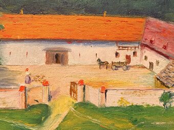 Obraz F. Plas, Statek, olej na plátně 68x98 - 8