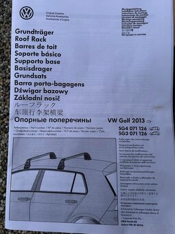 Strešný nosič originál Volkswagen - 8