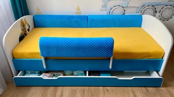 ZNÍŽENÁ CENA Detská posteľ so zásuvkou 180x90 BÁGER - modrá - 8