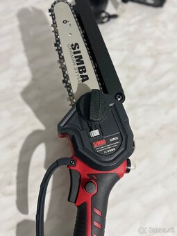 Akumulátorová mini reťazová píla 6" mazanie + 2x batérie - 8
