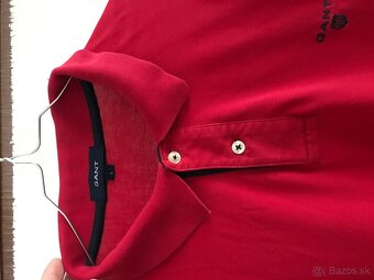 GANT originál Red pánske tricko dlhy rukav L/XL - 8