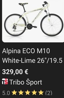 Alpina Eco M10 , 26" kolesá, rám 19,5" - 8
