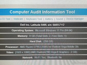 Dell Latitude 5495 2GB grafická karta, silna baterka Win 11 - 8