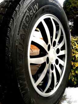 alu R17 6x139,7 orig. Kia Carens + Hyundai H1, zimné pneu - 8