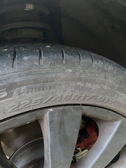Predám ALU disky 5x120 R17 letné pneumatiky Hankook - 8