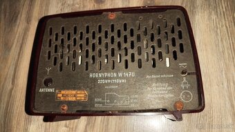 Predám bakelitové starožitné rádio Hornyphon W147U - 8