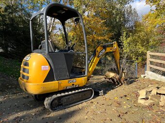 Minibager Jcb 8014+dvojnapravový prívesný vozík Gx84 - 8