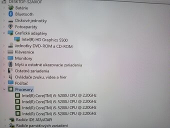 predám ntb Toshiba tecra / Intel core i5 / 8gb ram / ssd - 8