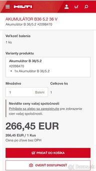 HILTI Akumulátory - 8