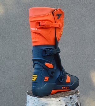Predám kĺbové čižmy topánky SHOT oranžové - 8