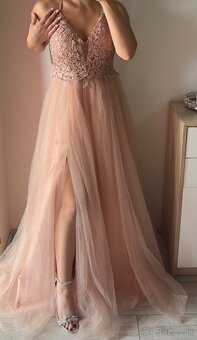 Zlaté spoločenské šaty 38/M - 8