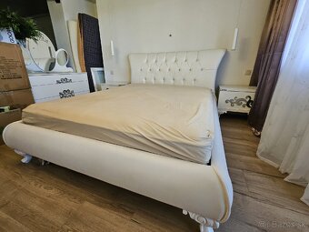 Luxusná manželská posteľ so Swarovski krištáľmi - 8