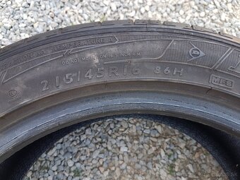 215/45 r16 letné pneumatiky 2ks Bridgestone 2ks Dunlop - 8