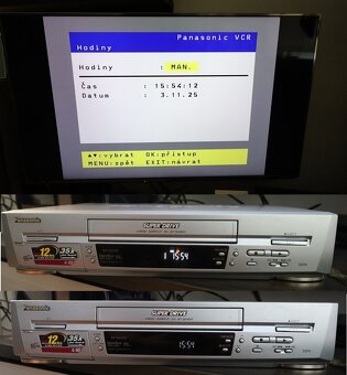 Videorekordér Panasonic hifi SVHS + 27ks kazet - 8