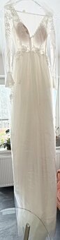 Luxusné svadobné šaty, ručne šité, veľkosť XS - 8