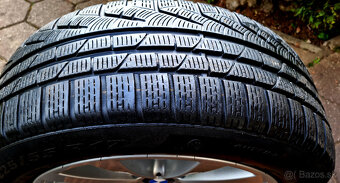 alu R17 5x120, senzory tlaku, zimné pneu 225/55, orig. BMW 5 - 8
