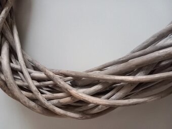 Veľké závesné drevené srdce 36x36 cm - 8