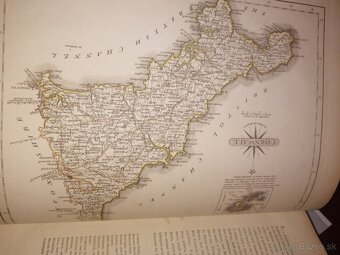 Veľký atlas Anglicko viac ako 50 máp  1793 - 8