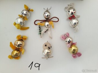 Ozdoby, staré, vánoční ozdoby- vianočné ozdoby - různé - 8