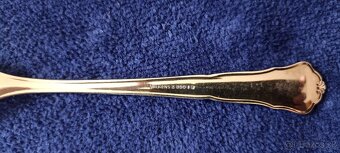 Investičné striebro–zlaté dezertné vidličky–Nemecko-145,5g - 8