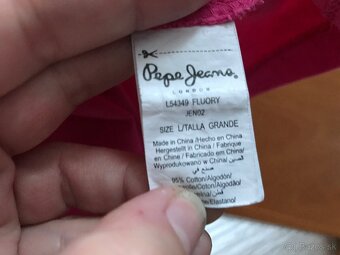 PEPE jeans nová kolekcia damske tricko fuksia M/L - 8