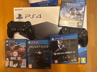 Sony PlayStation 4 Slim 500GB + druhý joystick + 4 hry - 8