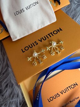 Nové nenosené nausnice Louis Vuitton - 8